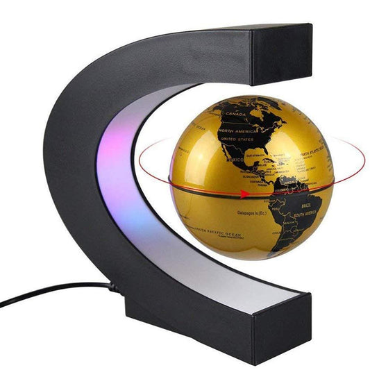 LED Light Magnetic Levitation Floating Globe World Map
