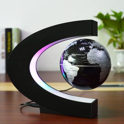 LED Light Magnetic Levitation Floating Globe World Map