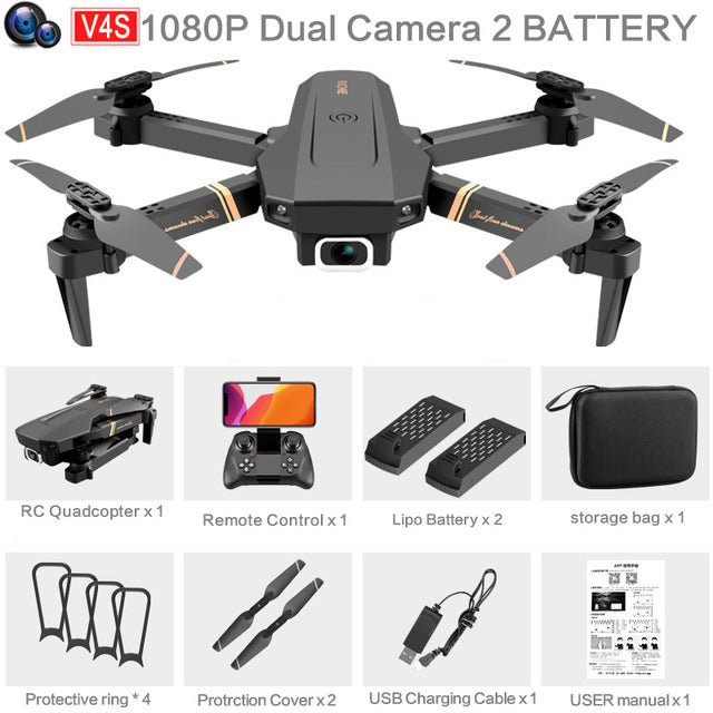 V4 Rc Drone 4k HD Wide Angle Camera