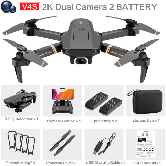 V4 Rc Drone 4k HD Wide Angle Camera