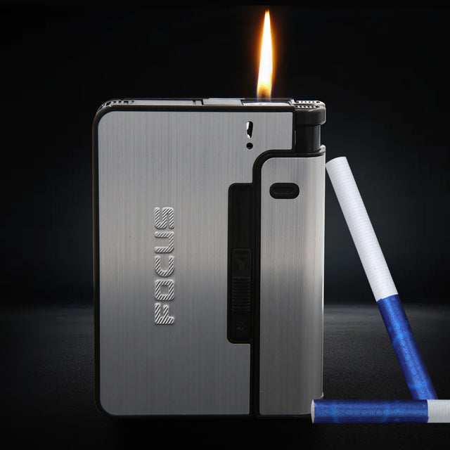 Portable Metal Automatic Cigarette Case